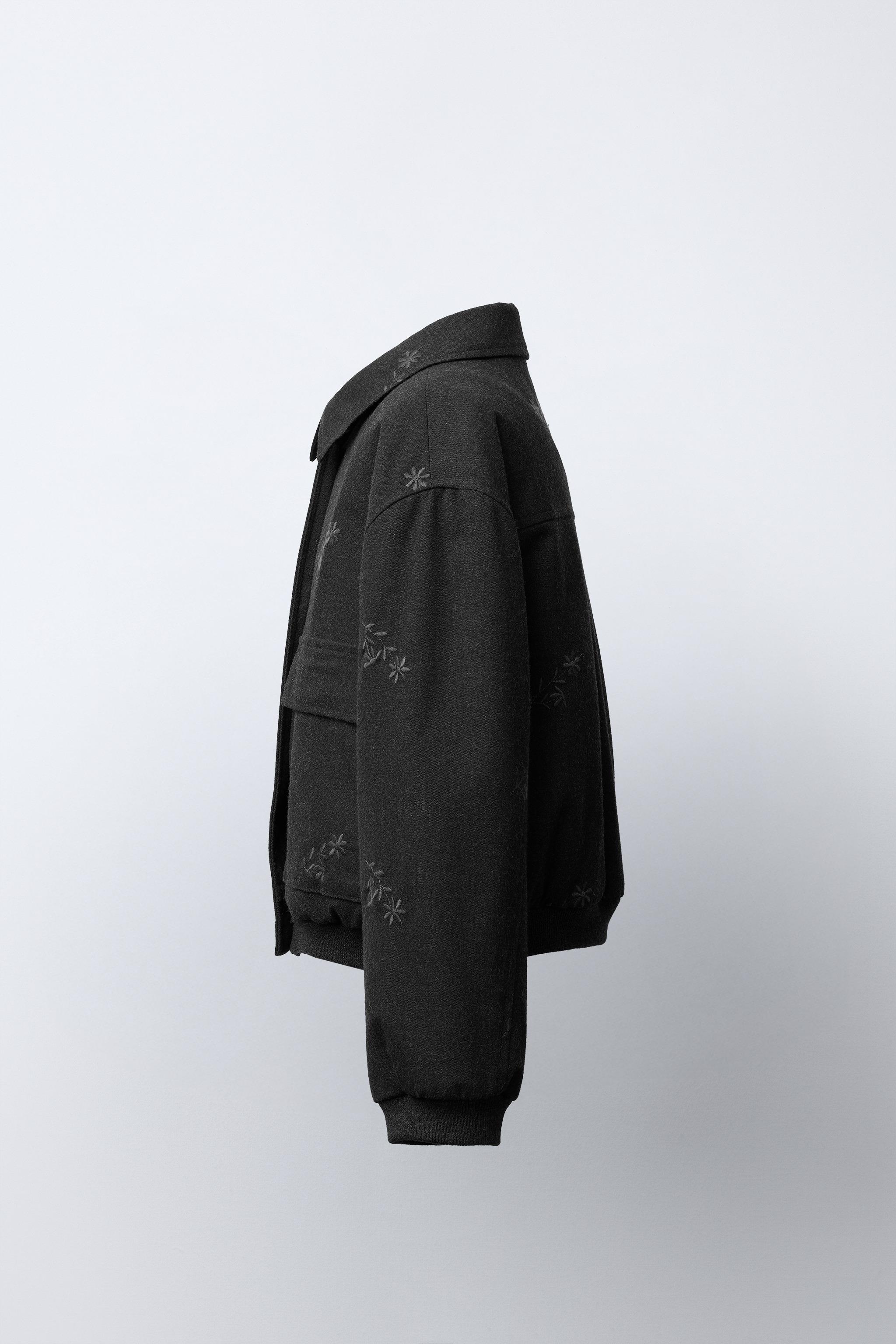 BLOUSON BOMBER À FLEURS BRODÉES